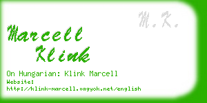 marcell klink business card